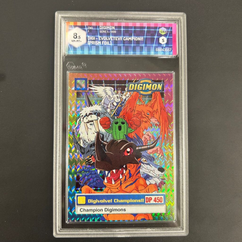 EVOLVETEVI CAMPIONI (PRISM FOIL) - 003 - DIGIMON - GRAAD 8,5