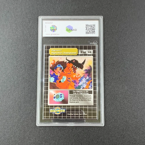 Digi Evolvetevi Campioni Dgimon Gradazione GRAAD 8.5 RETRO