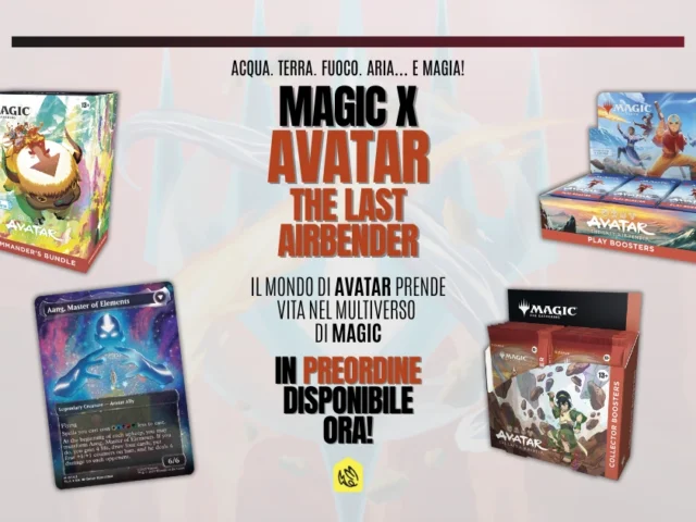 Slider per la prerelease dell'espansione MTG x Avatar the last airbender su pikapika