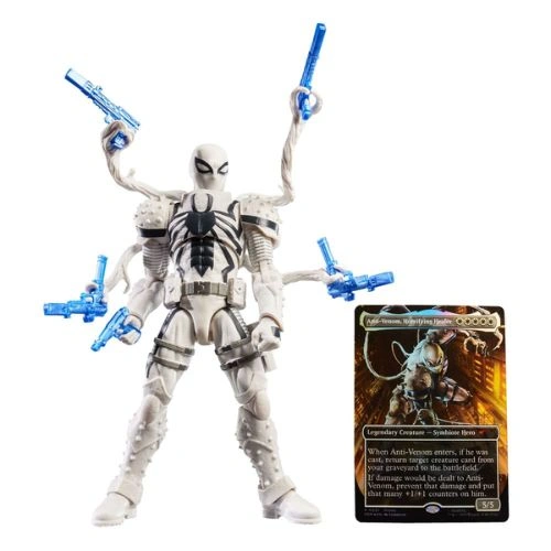 Bundle action figure Marvel Legends Anti Venom + foil card 2